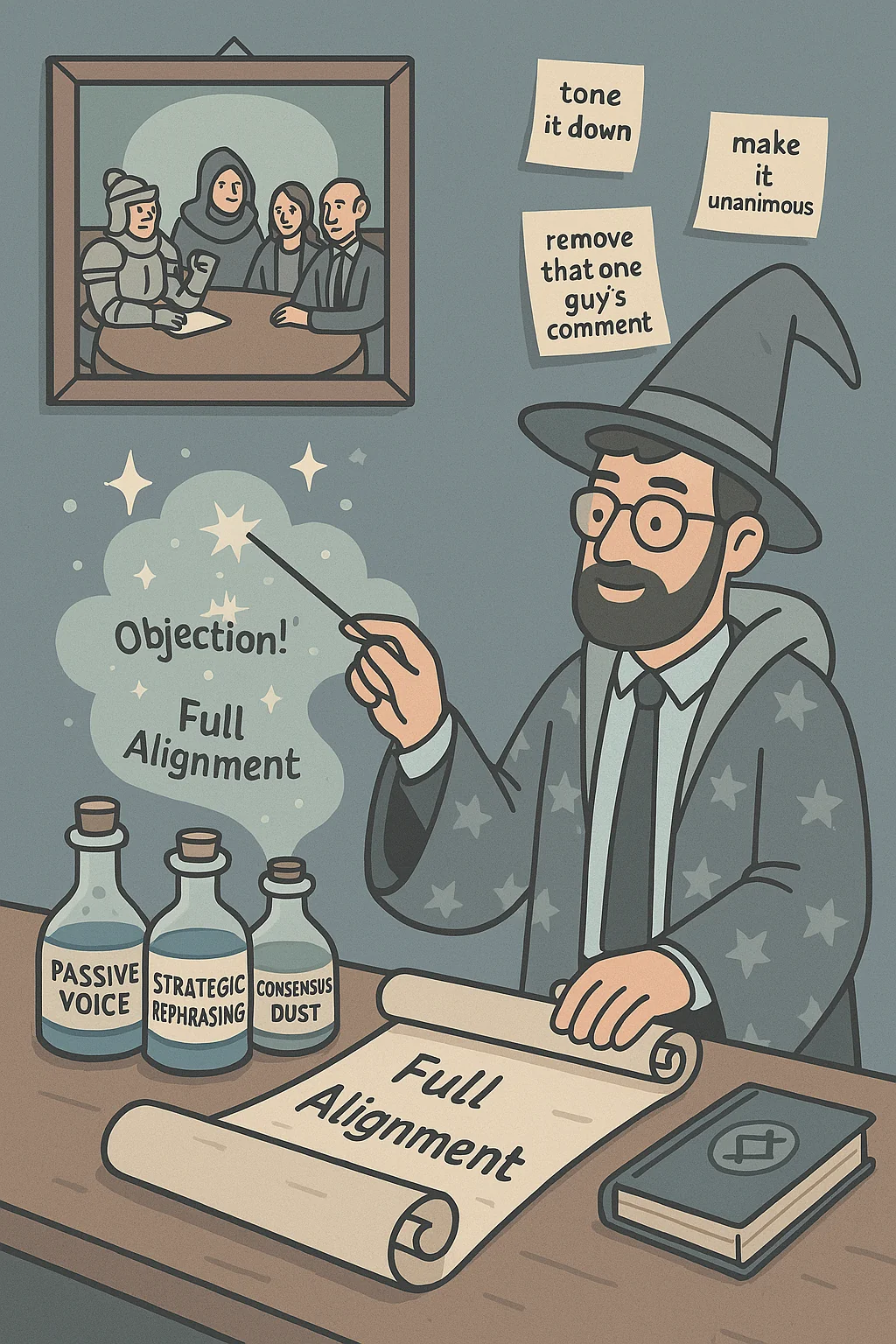 In this satirical guide to startup governance dysfunction, we explore how to delay, rewrite, and distribute conflicting board minutes to keep your board guessingâand your D&O insurance for startups trembling. If your last board meeting ended with âaction items,â this post will help you turn them into vague memories instead.