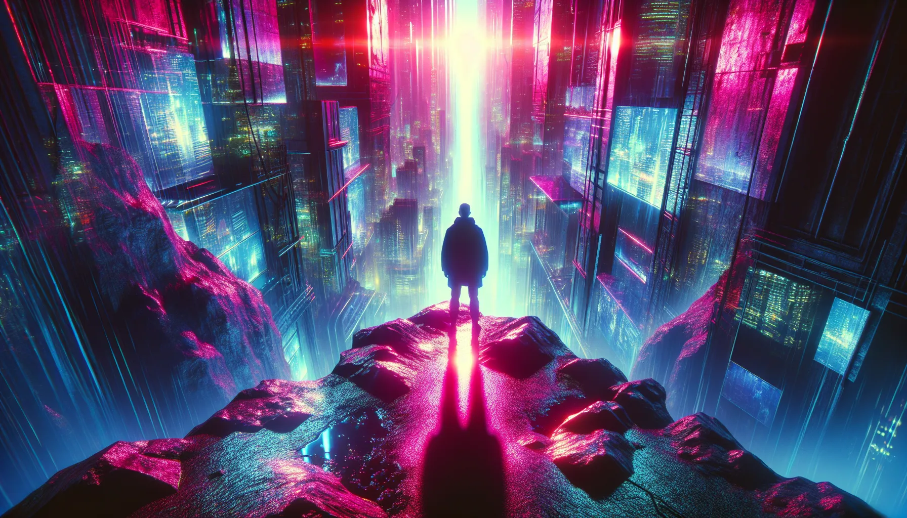 Cyberpunk Neon style illustration