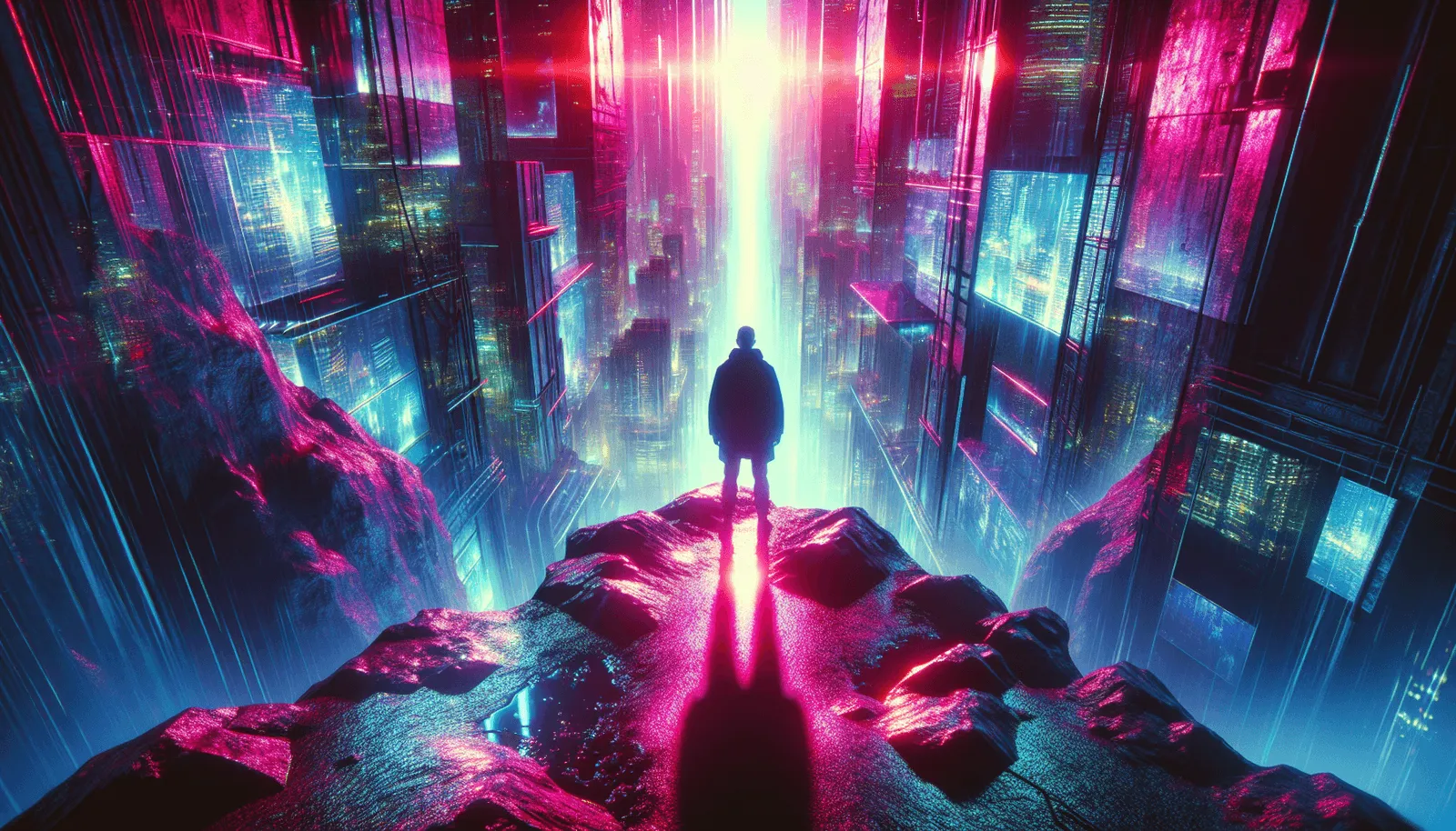 Cyberpunk Neon style illustration