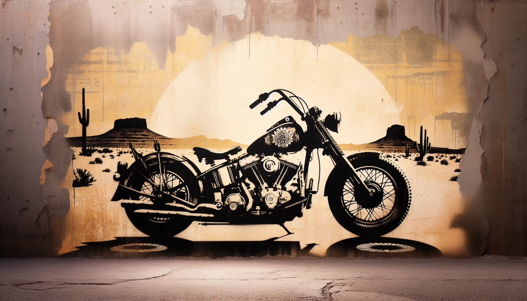 Street Art Stencil style illustration