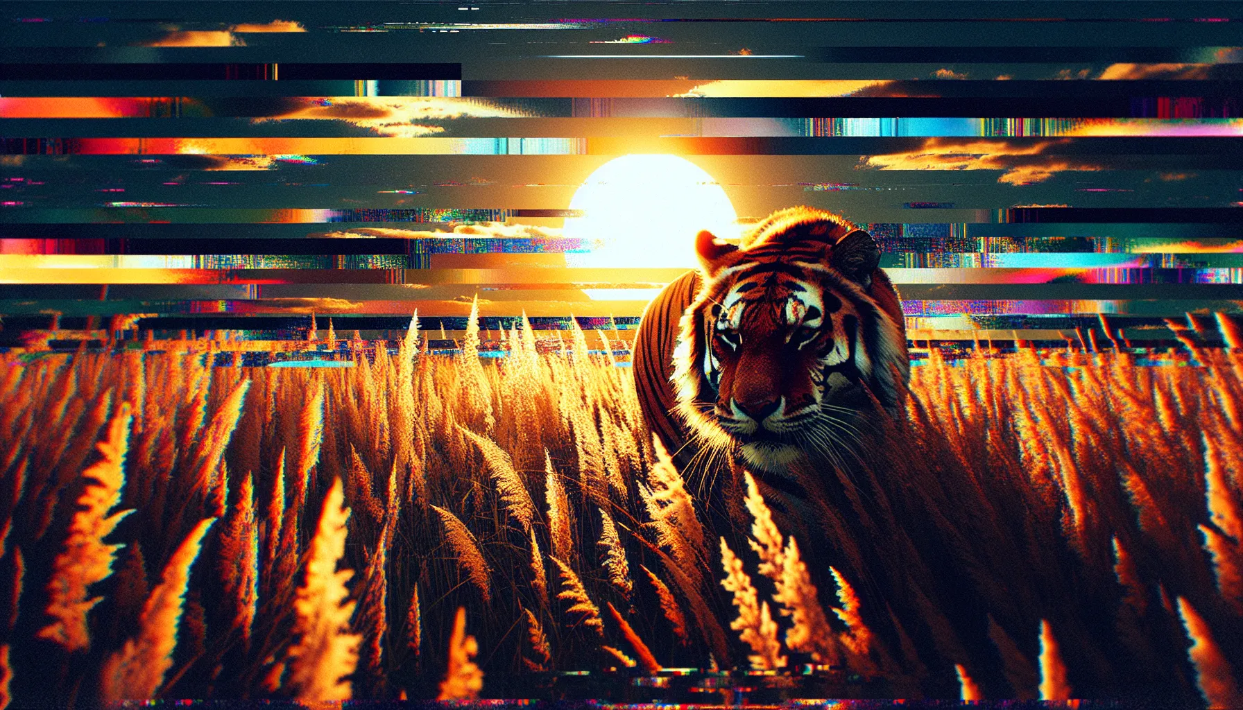 Glitch Art style illustration