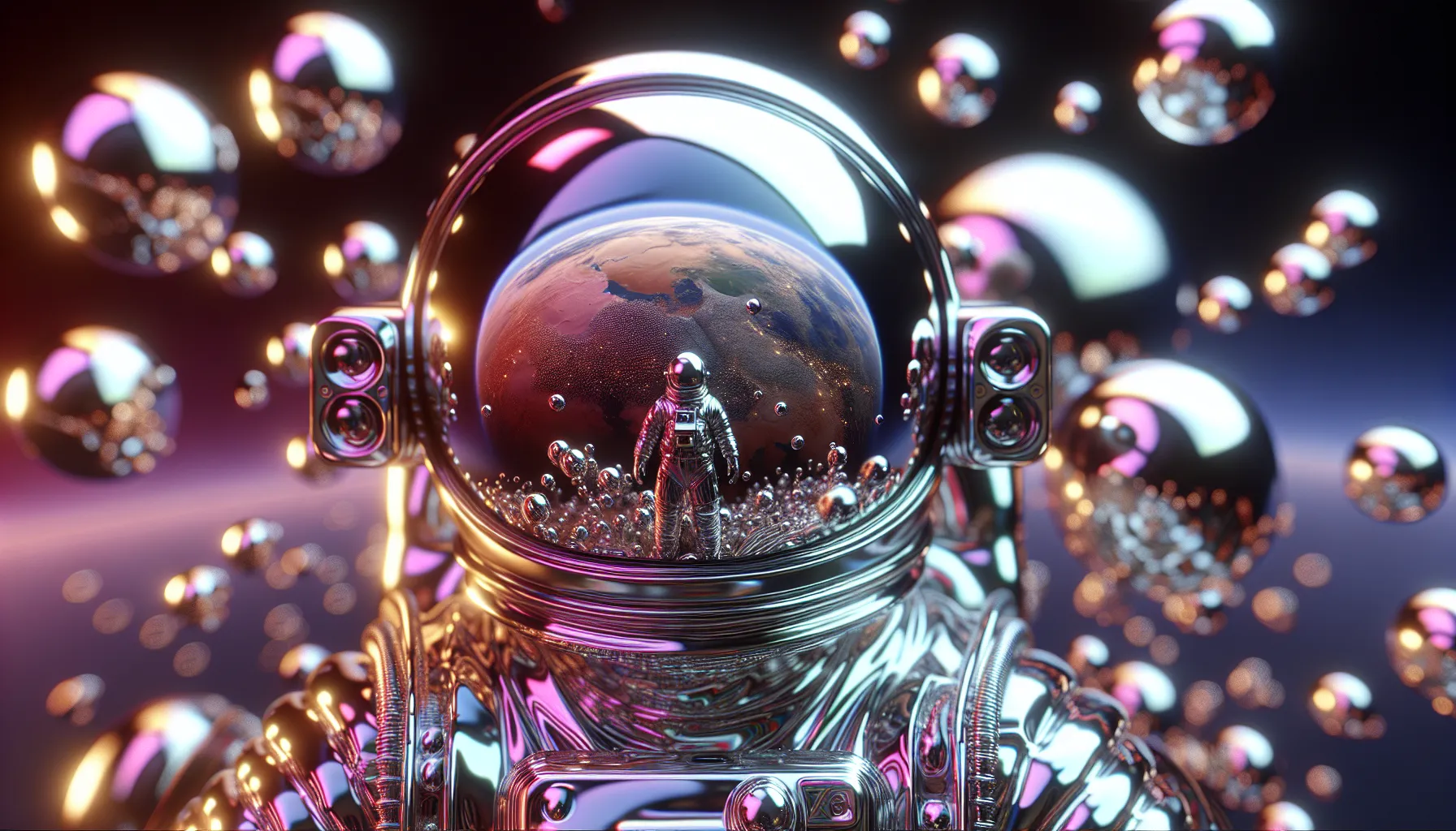 Y2K Chrome style illustration